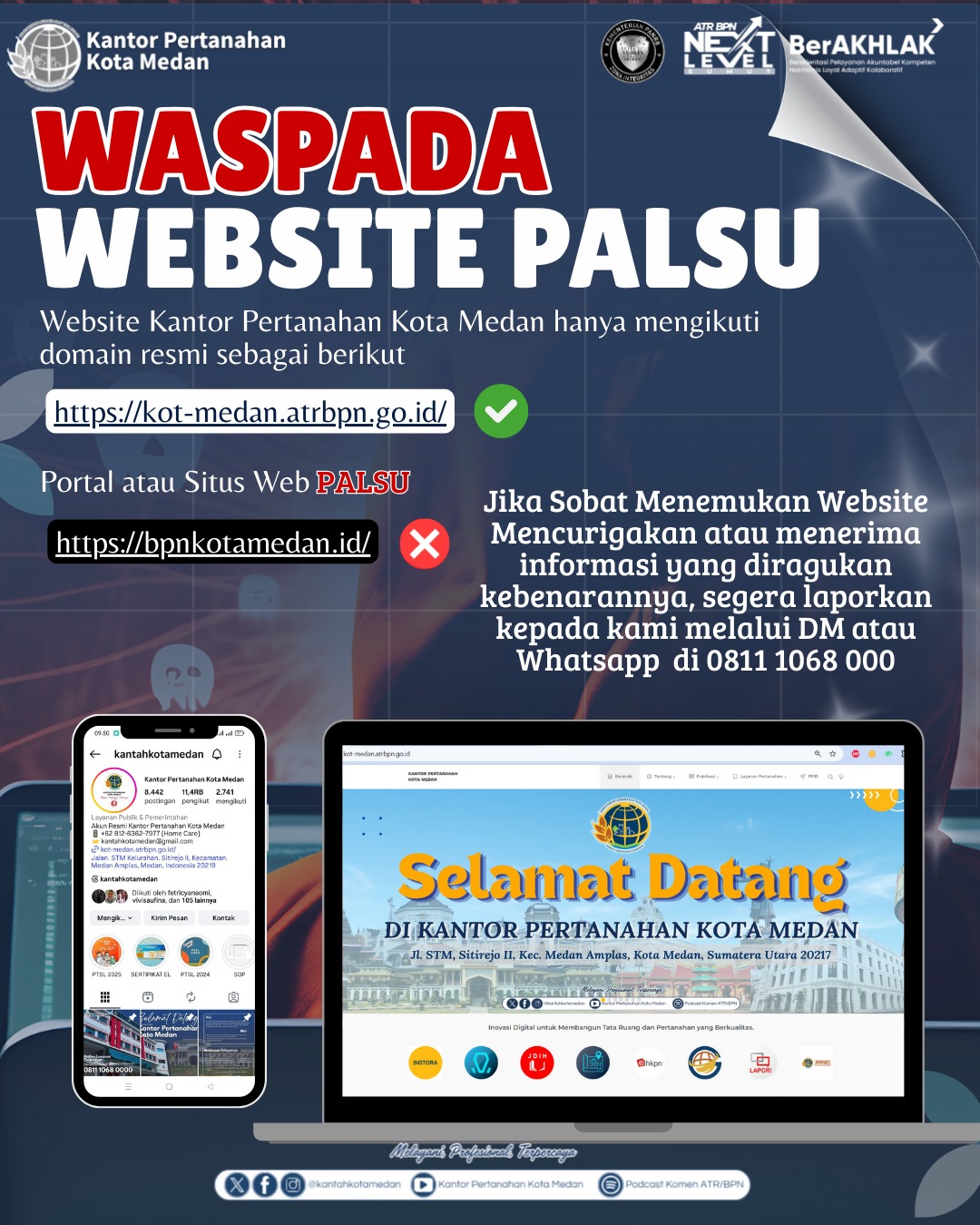 Cegah Penipuan, Kantor Pertanahan Kota Medan Ajak Masyarakat Akses Informasi Resmi