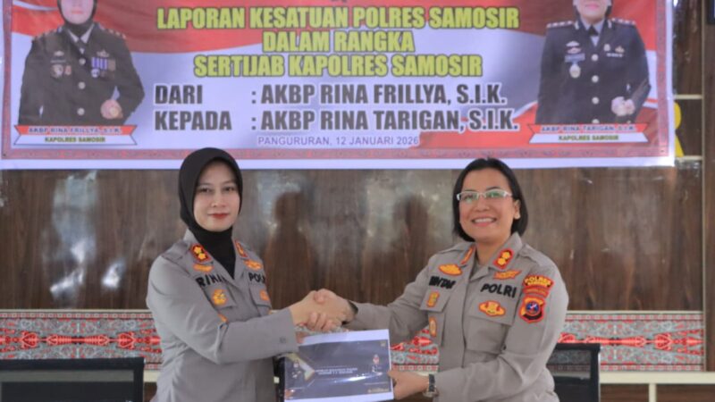 Apel Farewell and Welcome Parade Tandai Pergantian Kapolres Samosir.