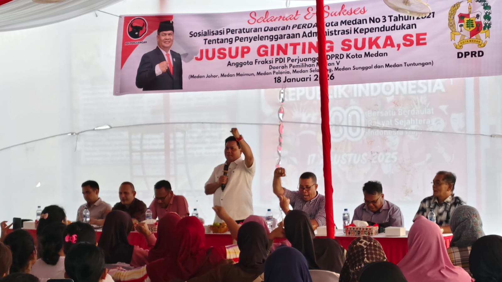 Tertib Adminduk Jadi Kunci Bantuan Tepat Sasaran, Jusup Ginting Temui Warga Kuala Bekala