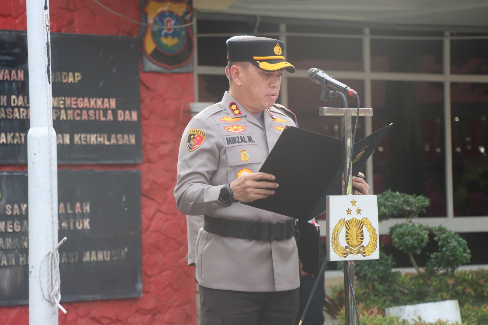 Kapolres Binjai Pimpin Serah Terima Jabatan Kabagren dan Tiga Kapolsek