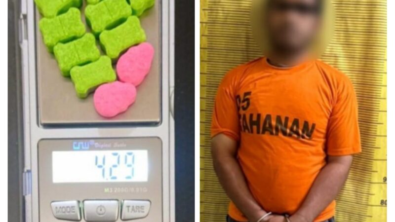 Meresahkan di Kampung Sendiri, Dua Pria Digelangang ke Polres Binjai