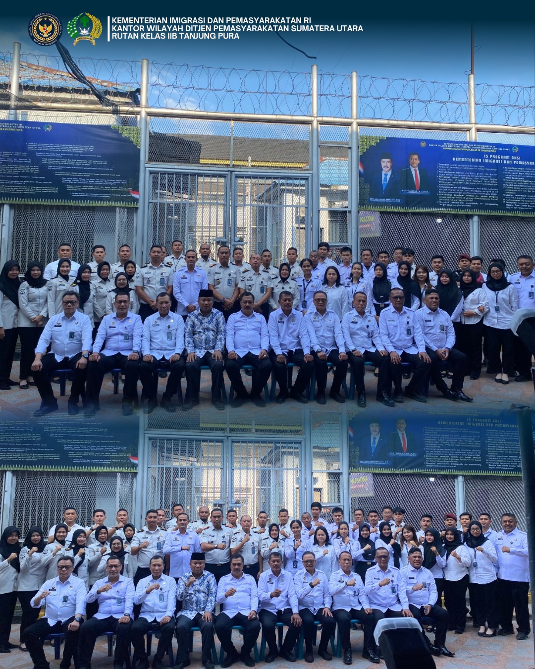 Menteri Imipas Tinjau Pemulihan Pascabanjir di Rutan Kelas IIB Tanjung Pura