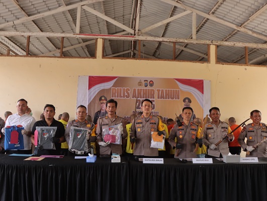 Polres Binjai Gelar Rilis Akhir Tahun 2025