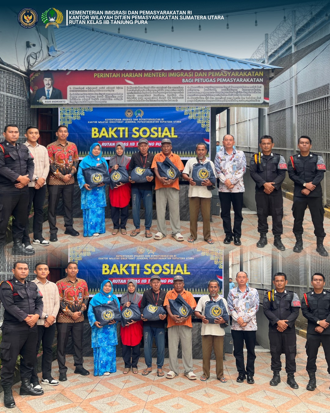 Bantuan Sosial sebagai Wujud Simpati dan Empati, Rutan Tanjung Pura Perkuat Kepedulian terhadap Keluarga Warga Binaan