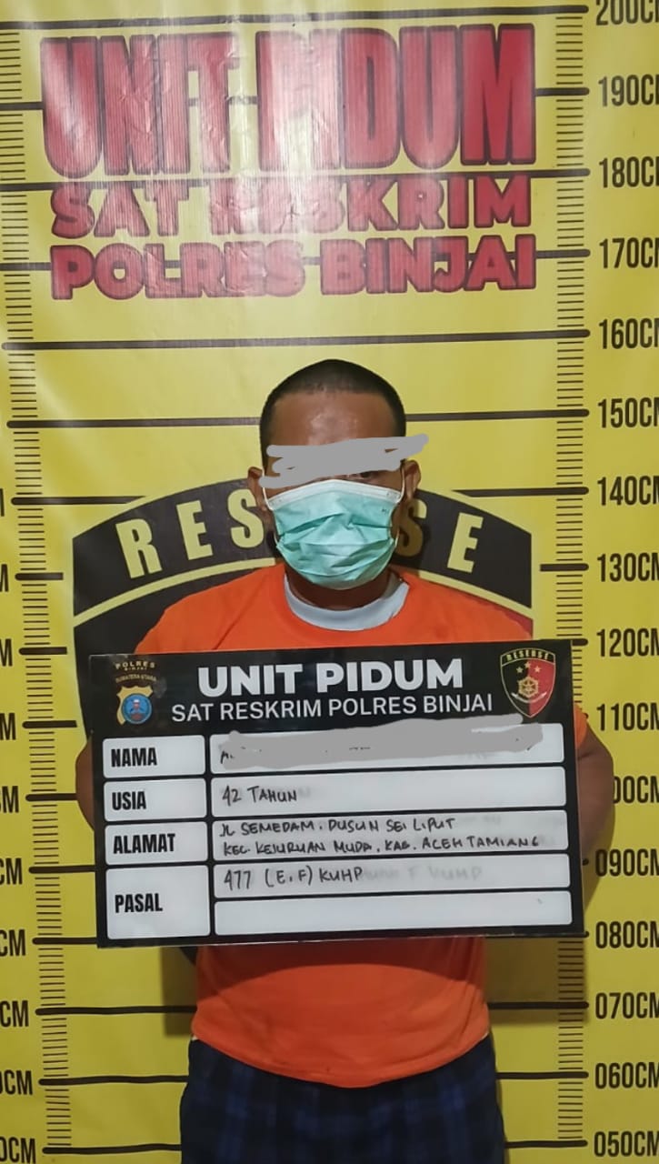 Polres Binjai Bekuk Pencuri Rumah di Binjai Selatan, Barang Bukti Diamankan
