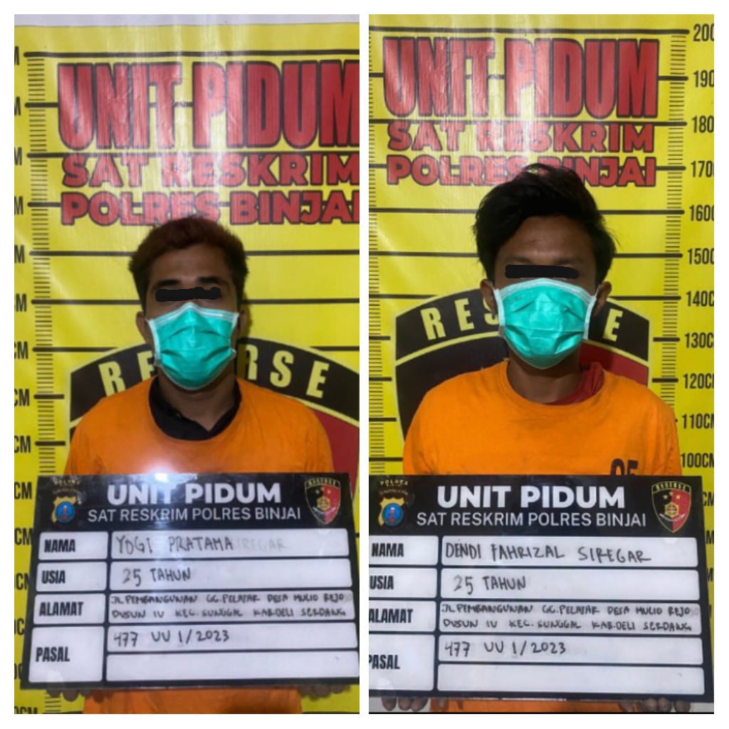 Polres Binjai Tembak Pelaku Pencurian Motor yang Melawan Saat Diamankan