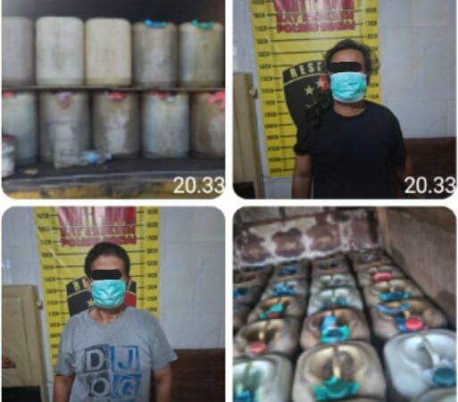 Polres Binjai Menggagalkan Pengangkutan 2.695 Liter Minyak Tanah Ilegal
