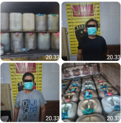 Polres Binjai Menggagalkan Pengangkutan 2.695 Liter Minyak Tanah Ilegal