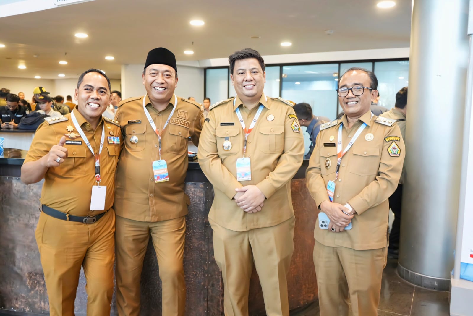 Bupati Samosir/Wabup bersama Forkopimda Hadiri Rakornas Pemerintah Pusat dan Daerah.