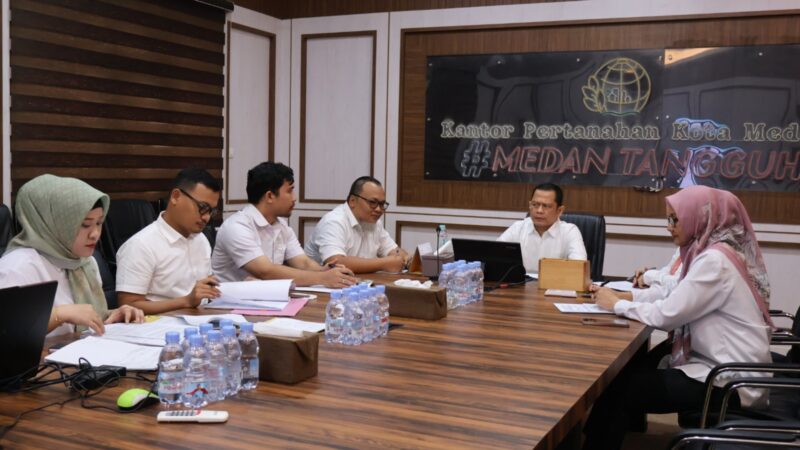 Tingkatkan Kualitas Layanan, Kantor Pertanahan Kota Medan Gelar Monev Pengaduan