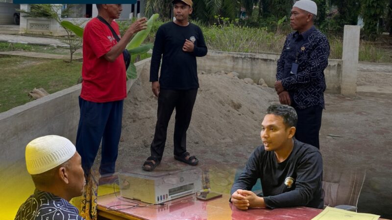 Program Pemenuhan Air Bersih untuk Masyarakat, Rutan Tanjung Pura Perkuat Koordinasi dengan Aparat Desa Terkait Pembangunan Sumur Bor