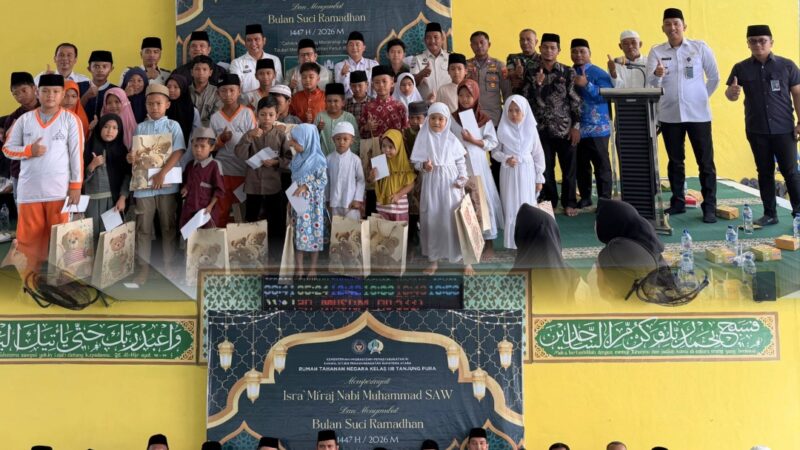 Peringatan Isra Mi’raj 1447 H, Rutan Tanjung Pura Jadikan Perayaan Sebagai Momentum Refleksi dan Menebar Kebaikan