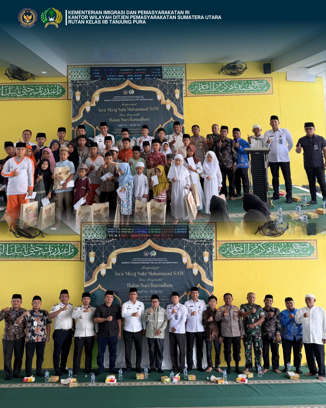 Peringatan Isra Mi’raj 1447 H, Rutan Tanjung Pura Jadikan Perayaan Sebagai Momentum Refleksi dan Menebar Kebaikan