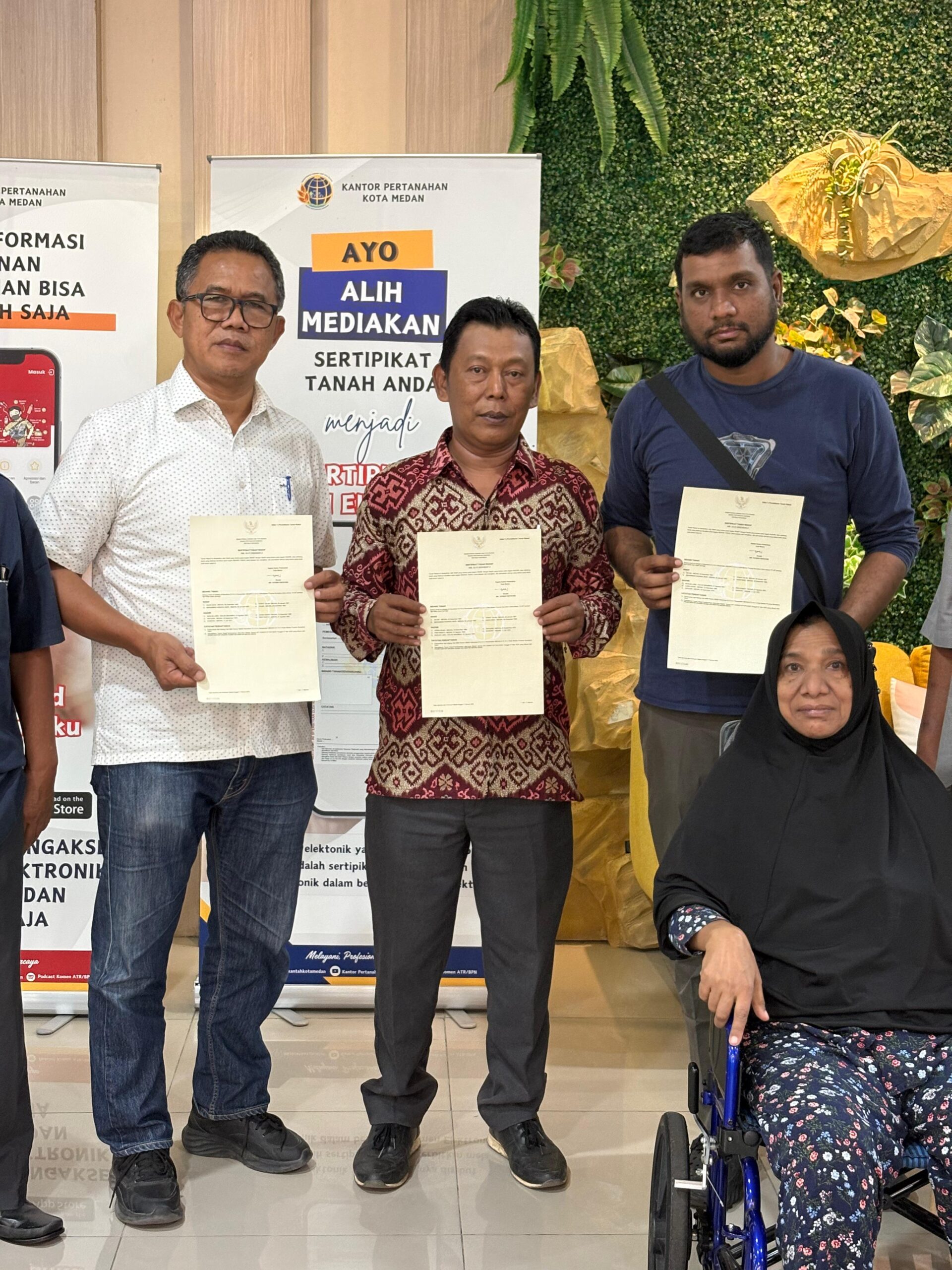 Sertipikat Wakaf Mesjid Al Ikhlas Terbit, Pemohon Apresiasi Dukungan Ahli Waris dan BPN Kota Medan