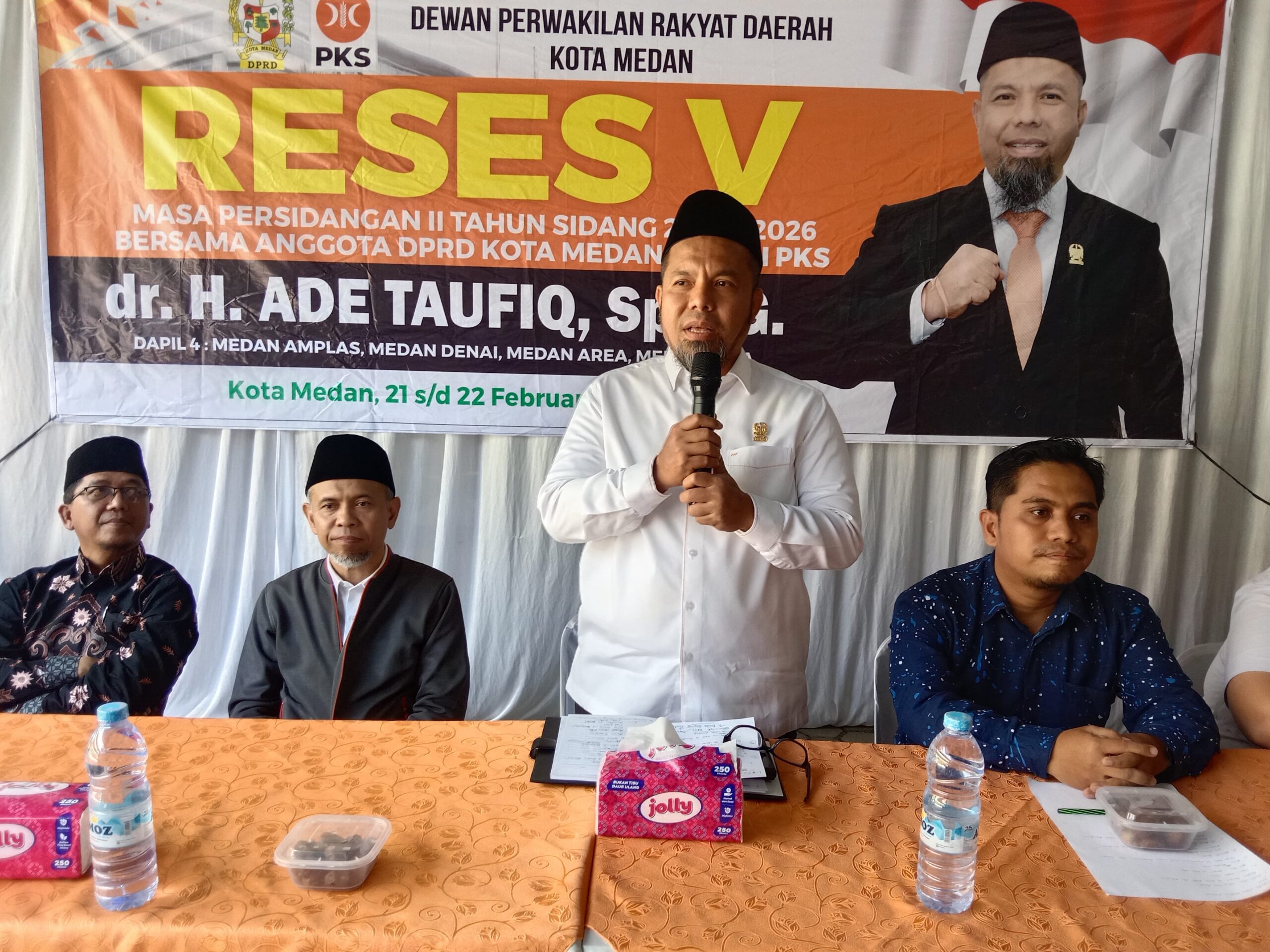 Reses dr. Ade Taufiq di Medan Area, Warga Sampaikan Aspirasi Pendidikan, Kesehatan hingga Penerangan Jalan