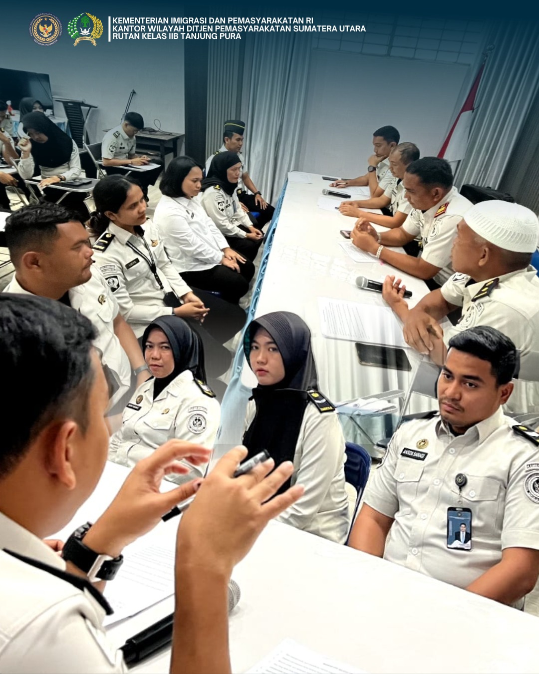 Penguatan Pembangunan Zona Integritas, Pegawai Rutan Tanjung Pura Ikuti Asesmen Pembentukan Tim ZI WBK/WBBM 2026