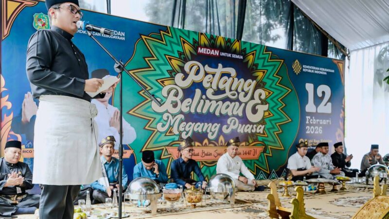 Hadiri Meugang Puasa di Masjid Raya Kedatukan Sunggal, Rico Waas: Bangsa Kuat adalah Bangsa yang Menjaga Budaya