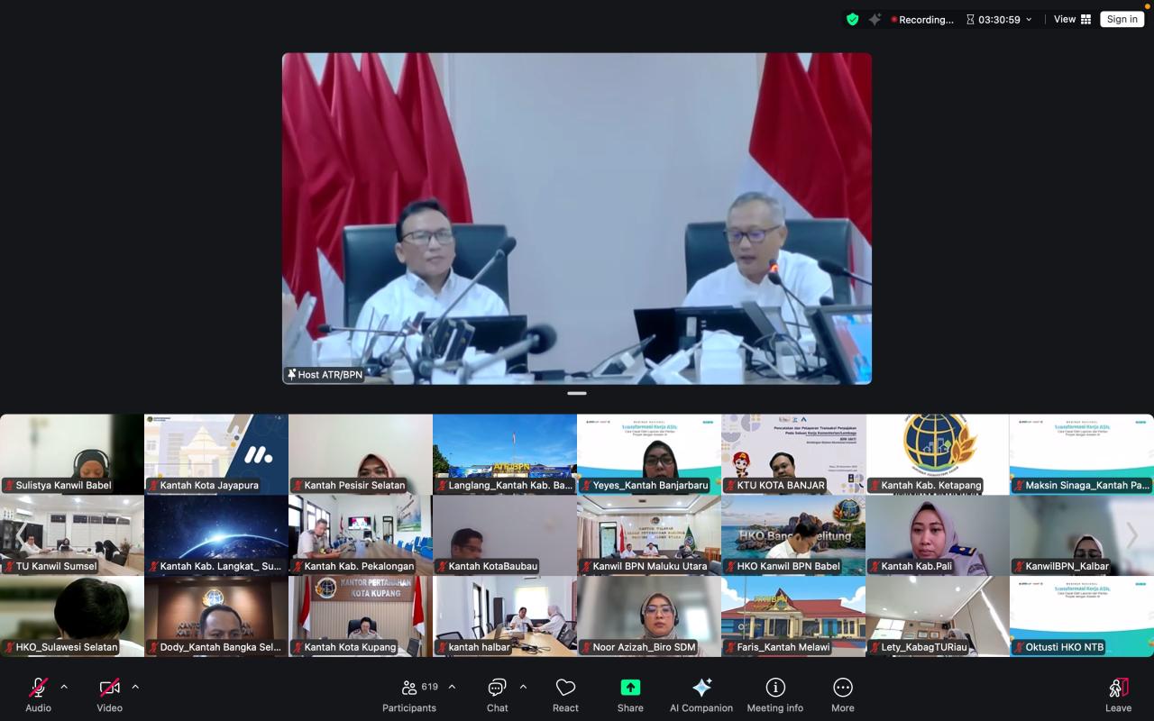 Kembangkan Aplikasi Dashboard SDM, Sekjen ATR/BPN: Proses Mutasi dan Promosi Jadi Lebih Efektif dan Efisien