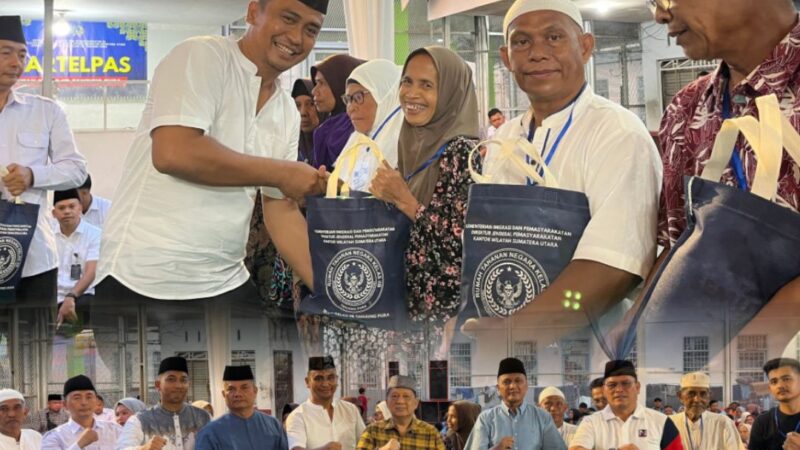 Jalin Kebersamaan di Bulan Ramadhan, Rutan Tanjung Pura Gelar Buka Bersama WBP dan Keluarga serta Tutup Pesantren Kilat