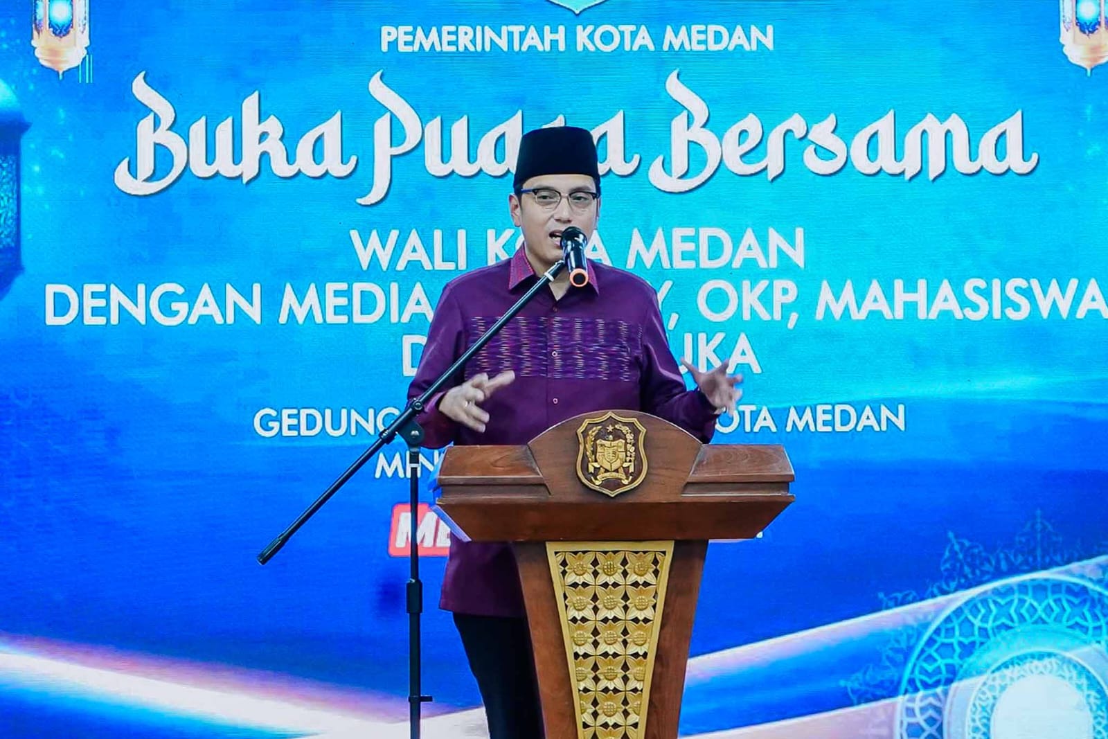 Buka Puasa Bersama Awak Media dan Ormas, Rico Waas Ajak Perkuat Persatuan dan Soliditas Kota Medan