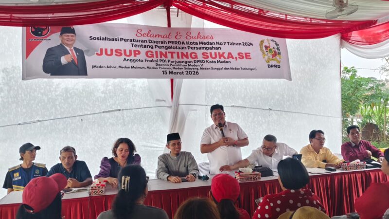 Jusup Ginting Suka Soroti Produksi Sampah Medan Capai 2.000 Ton per Hari, Bank Sampah Jadi Solusi