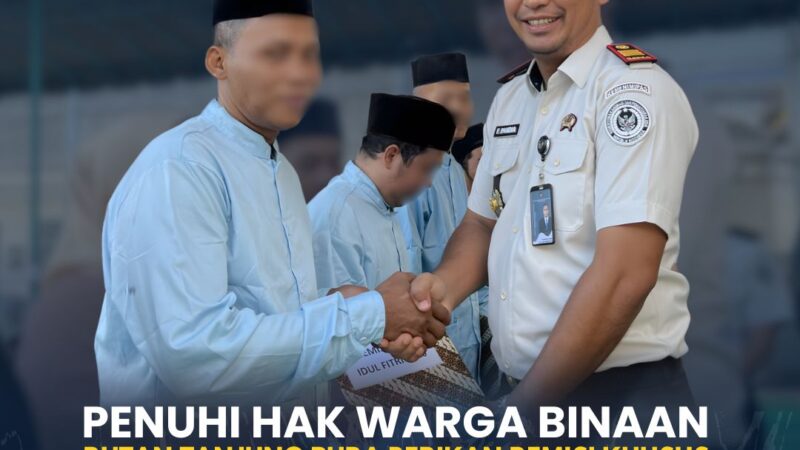 Penuhi Hak Warga Binaan, Rutan Tanjung Pura Berikan Remisi Khusus Hari Raya Idul Fitri Kepada 146 Warga Binaan