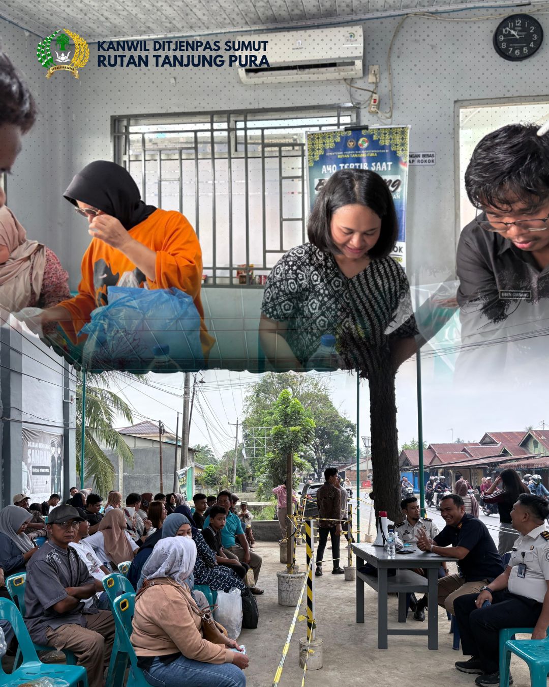 Rutan Tanjung Pura Buka Kunjungan Idul Fitri, Kanwil Direktorat Jenderal Pemasyarakatan Sumatera Utara Hadir Untuk Monev Langsung ke Lapangan