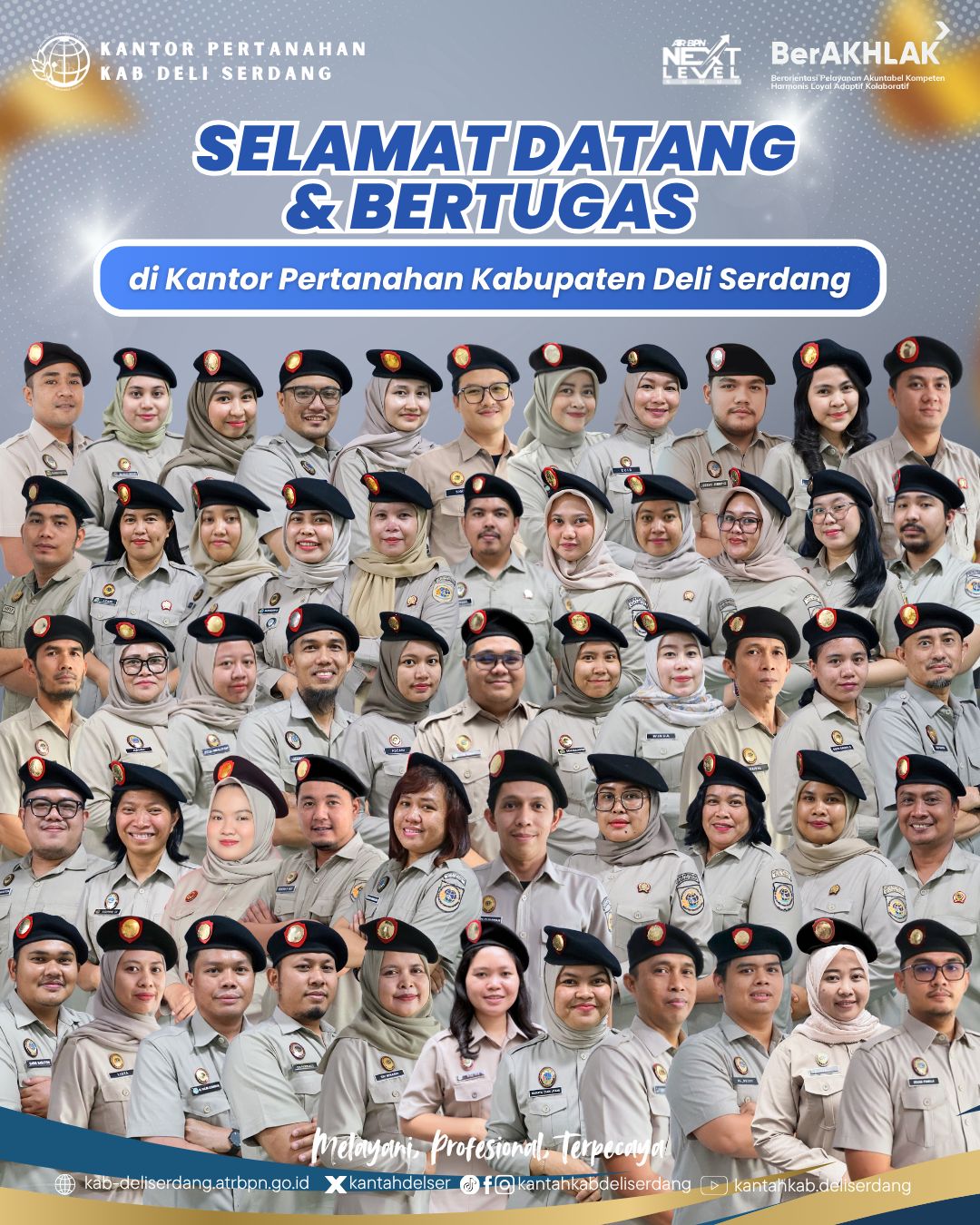 Disambut Hangat, PPPK yang Beralih Tugas Resmi Bergabung di Kantor Pertanahan Deli Serdang