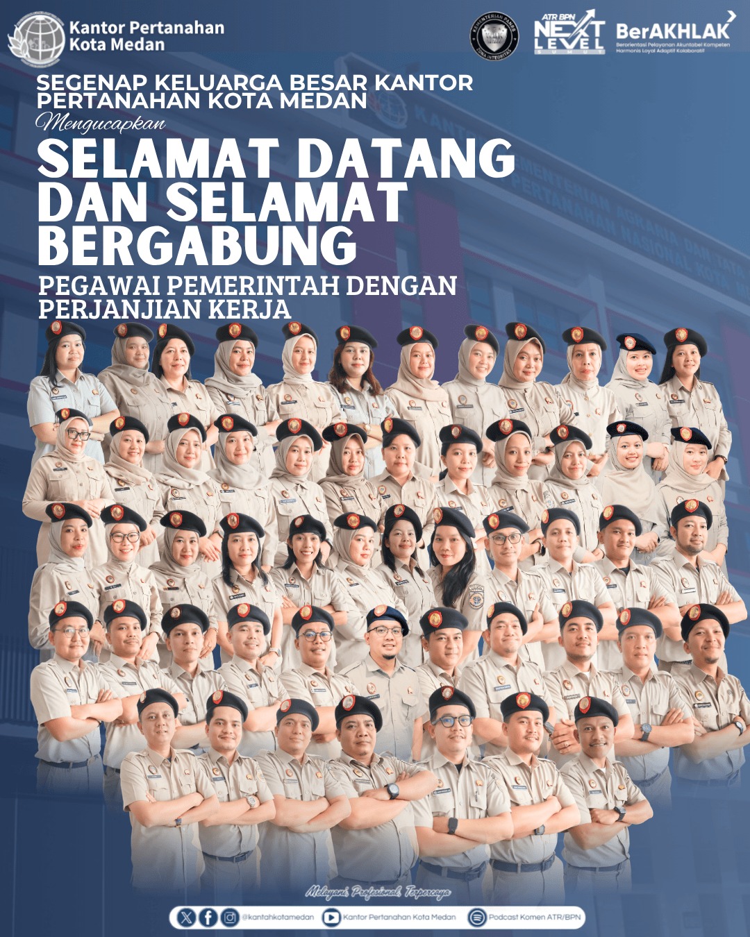 Kantor Pertanahan Kota Medan Sambut PPPK Mutasi, Perkuat Kinerja Pelayanan