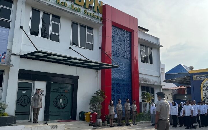 Apel Pagi Rutin, Kantor Pertanahan Deli Serdang Teguhkan Disiplin dan Semangat Kerja