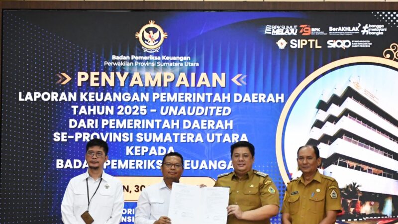 Tepat Waktu, Bupati Samosir Sampaikan LKPD 2025 ke BPK Sumut.