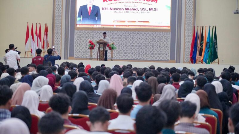 Berikan Kuliah Umum di UIN Datokarama Palu, Menteri Nusron Bangun Kesadaran Mahasiswa tentang Nilai Ekonomi Tanah