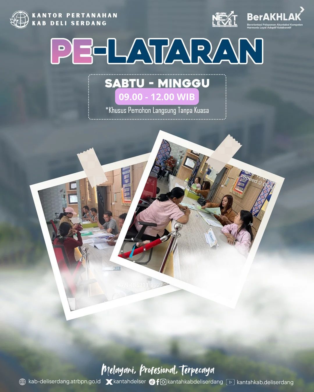 Layanan Akhir Pekan Diserbu Warga, Kantor Pertanahan Deli Serdang Buka PELATARAN