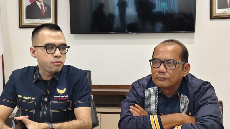 Ketua Fraksi NasDem, Afif Abdillah Dukung Penuh Terobosan Dirut PUD Pasar Tingkatkan PAD