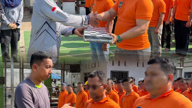 Peringati HBP Ke-62, Rutan Tanjung Pura Gelar Kegiatan Donor Darah Bersama Unit Donor Darah PMI Kabupaten Langkat