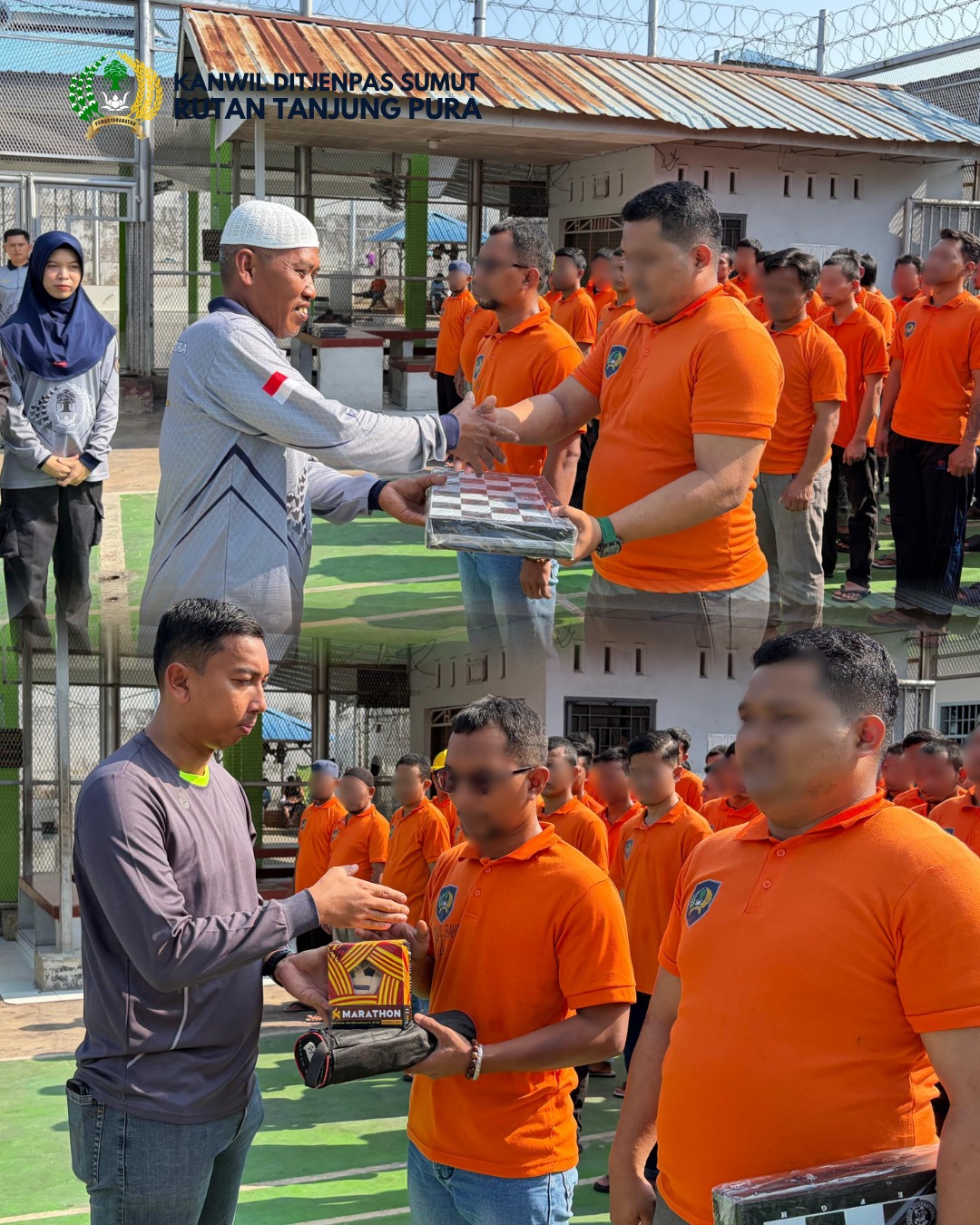 Peringati HBP Ke-62, Rutan Tanjung Pura Gelar Kegiatan Donor Darah Bersama Unit Donor Darah PMI Kabupaten Langkat