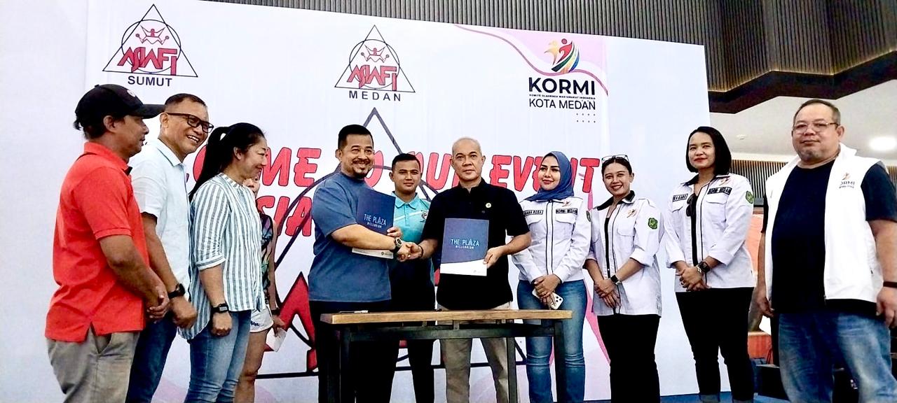 Teken MoU, KORMI Medan dan The Plaza Millenium Sepakat Kembangkan Olahraga Masyarakat
