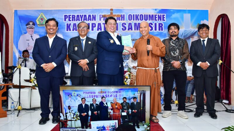 Paskah Oikoumene 2026 Digelar di Pelosok Samosir, Bupati Tekankan Pelayanan hingga Daerah Terpencil.