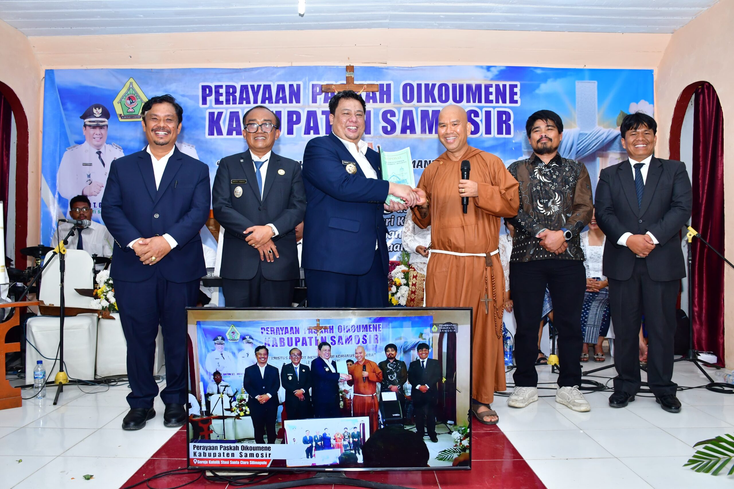 Paskah Oikoumene 2026 Digelar di Pelosok Samosir, Bupati Tekankan Pelayanan hingga Daerah Terpencil.