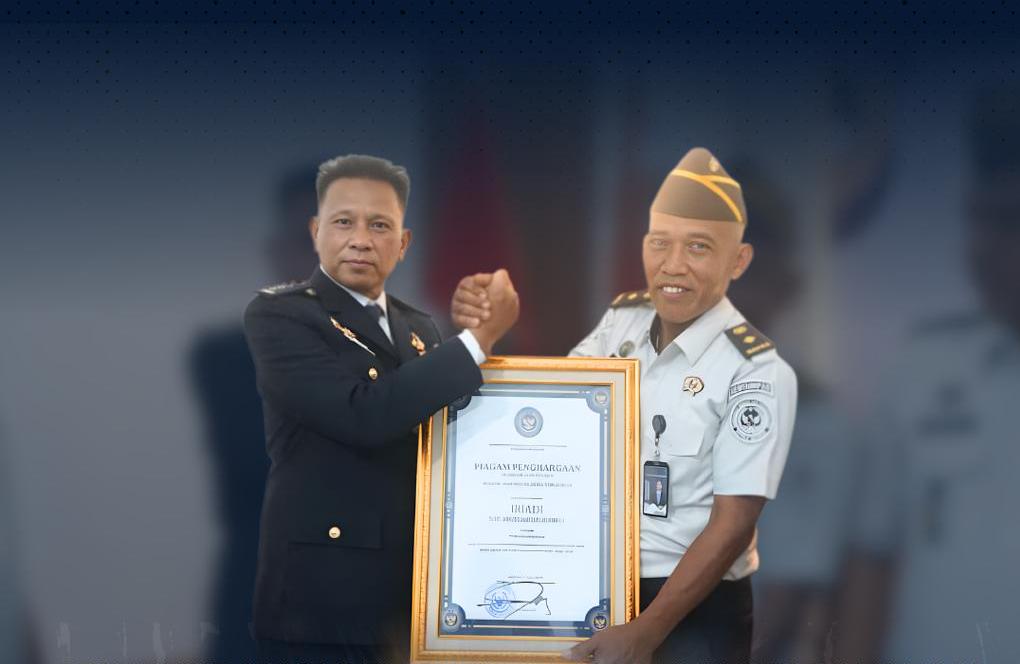 Rutan Tanjung Pura Raih Penghargaan Pegawai Berjasa pada Hari Bakti Pemasyarakatan ke-62