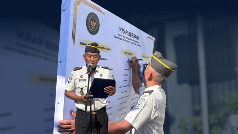 Rutan Tanjung Pura Teguhkan Komitmen Zero HALINAR Lewat Apel dan Ikrar Bersama