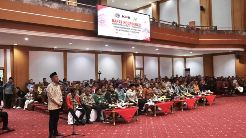 Jalin Komitmen Bersama KPK dan Pemda se-Sultra, Staf Ahli Kementerian ATR/BPN: untuk Peningkatan Kualitas Layanan Pertanahan