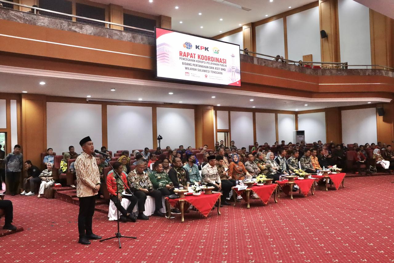 Jalin Komitmen Bersama KPK dan Pemda se-Sultra, Staf Ahli Kementerian ATR/BPN: untuk Peningkatan Kualitas Layanan Pertanahan