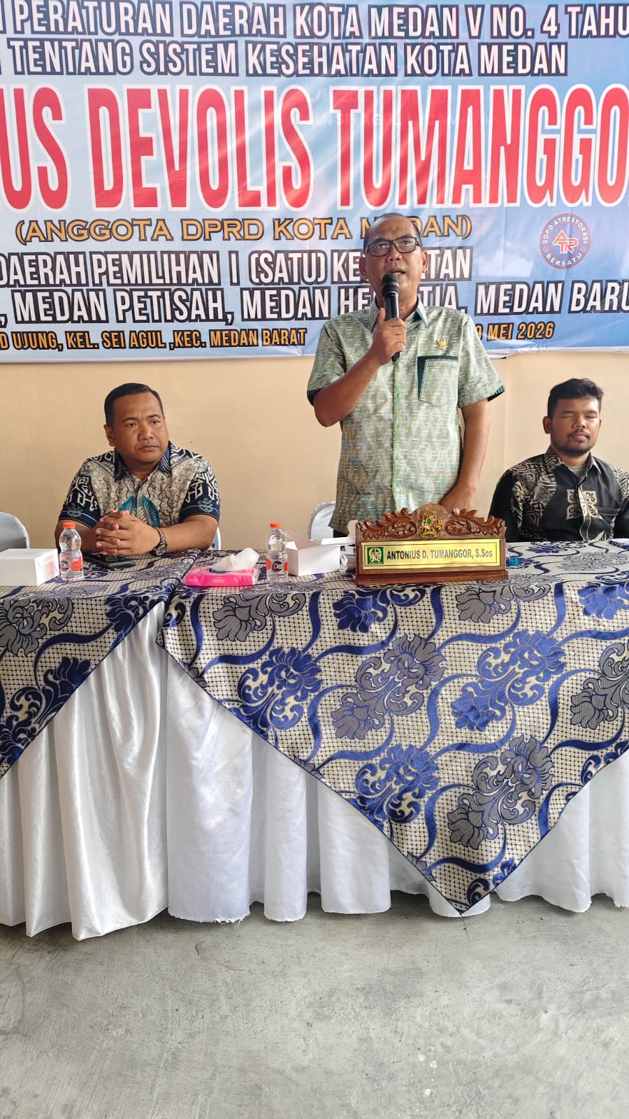 Antonius Tumanggor Soroti Kondisi Puskesmas Sei Agul, Desak Relokasi Demi Keselamatan dan Pelayanan Warga