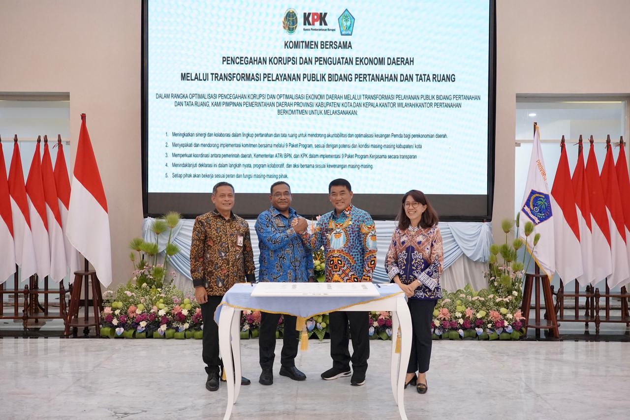 Kementerian ATR/BPN dan KPK Jadikan Sulut Percontohan Transformasi Layanan Pertanahan