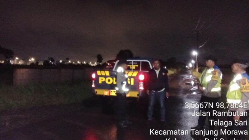 Patroli Blue Light Polresta Deli Serdang Sisir Jalur Rawan Kriminalitas