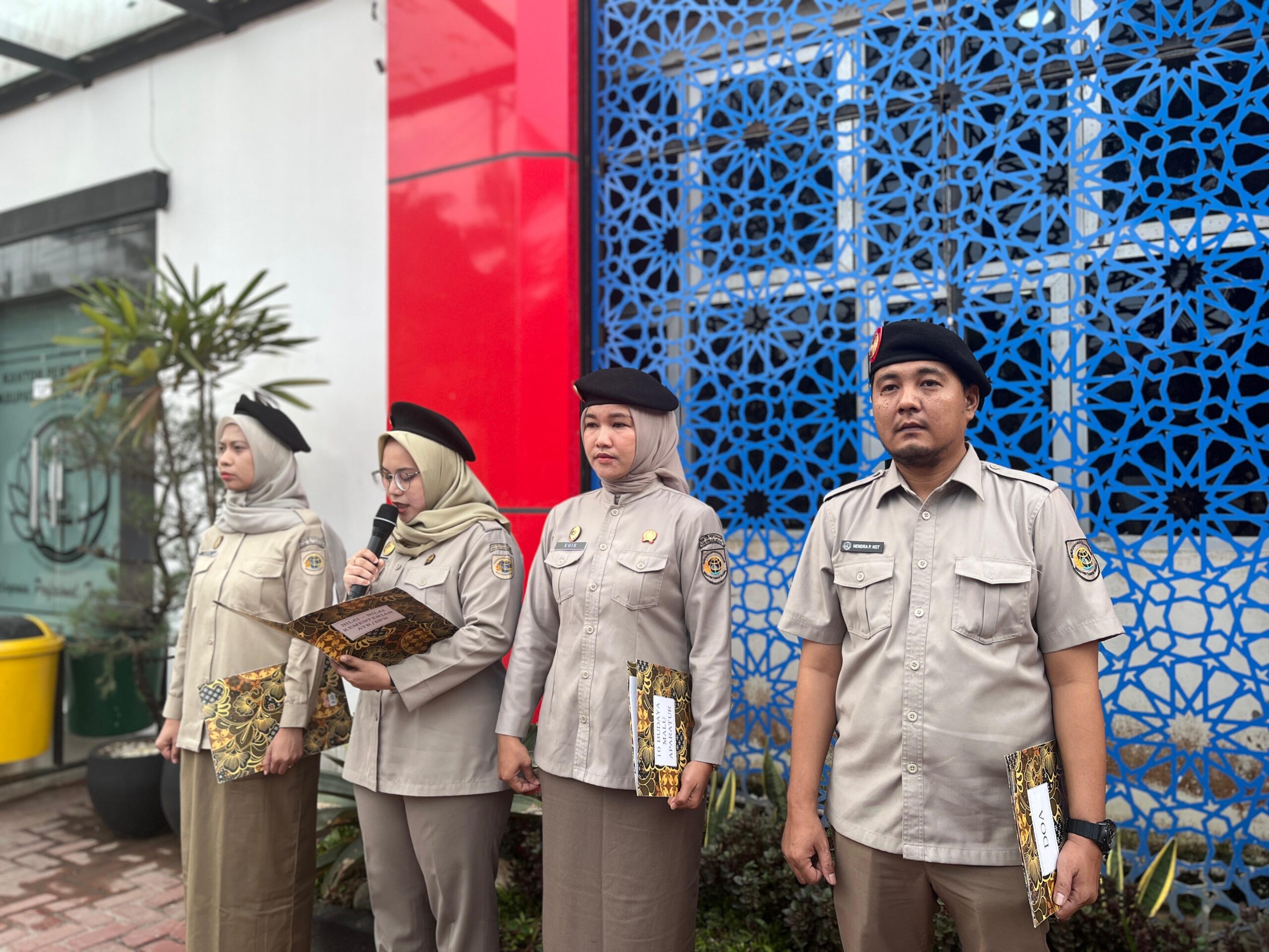 Apel Pagi Rutin BPN Deli Serdang Jadi Momentum Tingkatkan Disiplin dan Semangat Kerja Pegawai