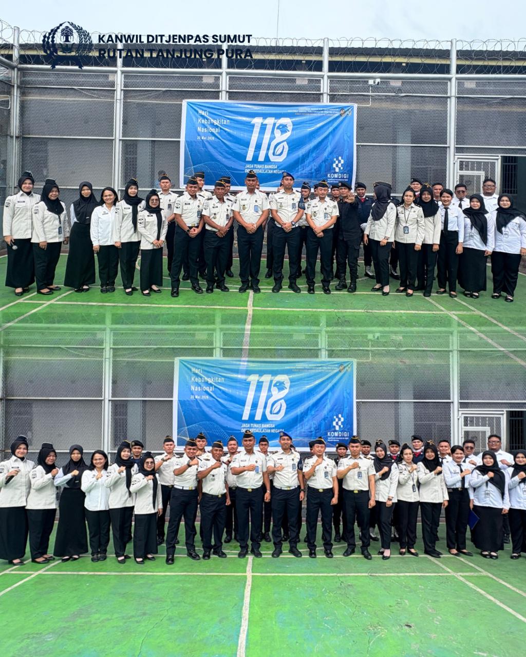 Rutan Tanjung Pura Gelar Upacara Harkitnas ke-118, Kobarkan Semangat Jaga Tunas Bangsa