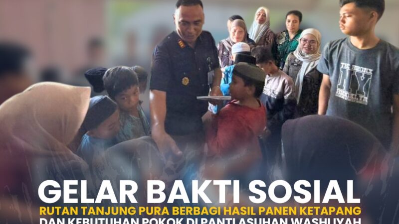 Rutan Tanjung Pura Salurkan Hasil Ketahanan Pangan dan Santunan ke Panti Asuhan Washliyah