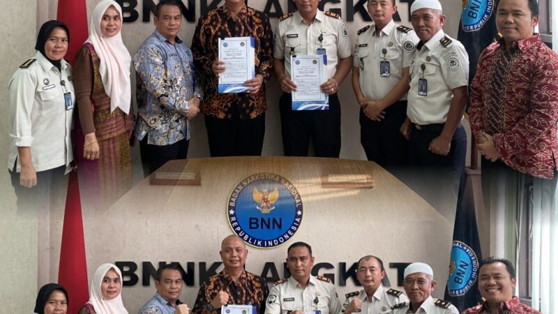 Laksanakan PKS, Rutan Tanjung Pura Kunjungi BNNK Langkat Perkuat Pemberantasan Narkoba